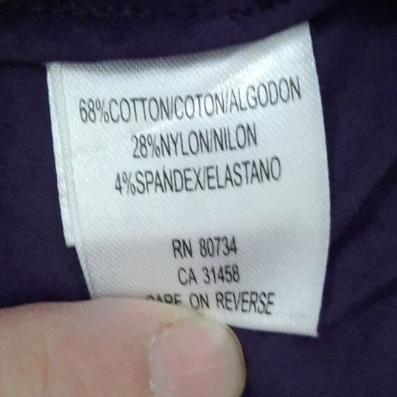 BCBG MAXAZRIA Purple Long Sleeve Ruched Back Tie Tunic Size XS - Picture 4 of 4